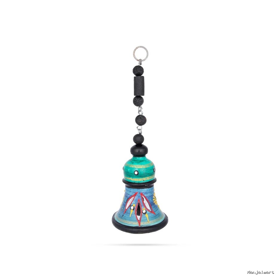 Terracotta Hanging Bell - 12 x 3.5 Inches | Wall Hanging Bell/ Terracotta Clay Hanging Bell for Home